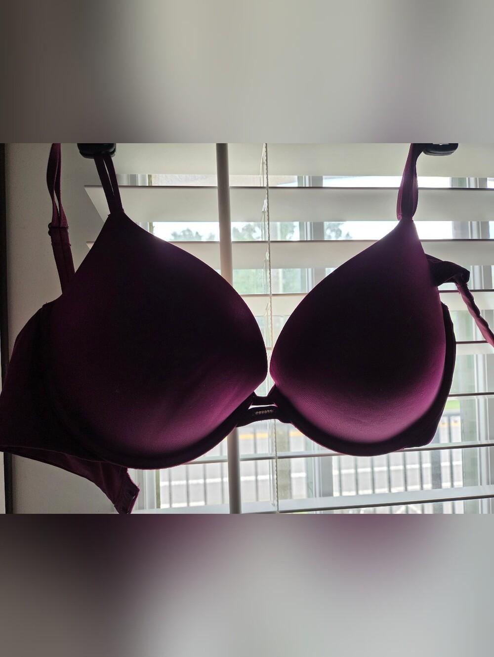 Women’s Padded T-Shirt Bra - Deep Plum